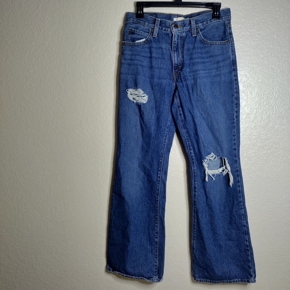Levi's '94 Baggy Bootcut Distressed Jeans Sz 26 - Picture 2 of 11